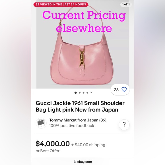 Pink Gucci Jackie - Picture 4 of 4